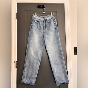 American Eagle Outfitters Light Blue Straight Leg Jeans